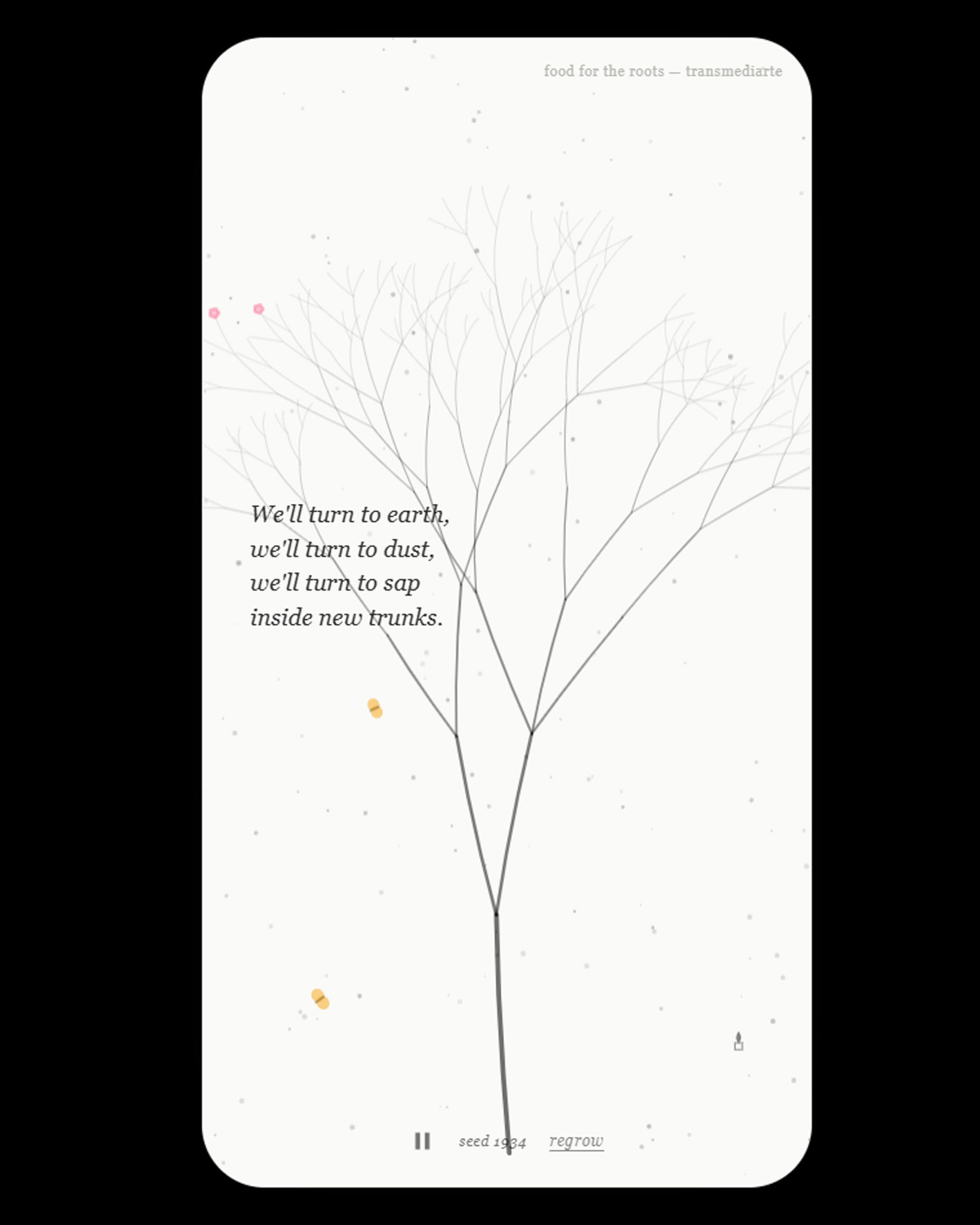 Food for the Roots, montaje web